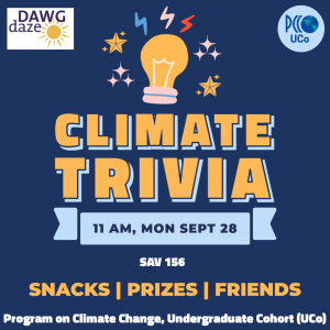 Program on Climate Change Undergraduate Cohort Trivia