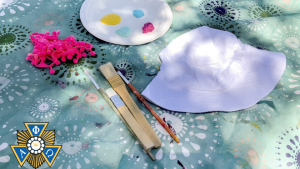 Alpha Phi Omega Bucket Hat Painting