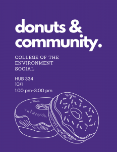 Donuts and Community: College of the Environment Social