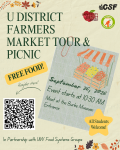 University District Farmers Market Tour and Picnic