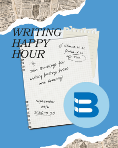 Writing Happy Hour with Bricolage Literary Magazine
