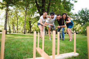 International Student Social – Yard Games with Bridges International