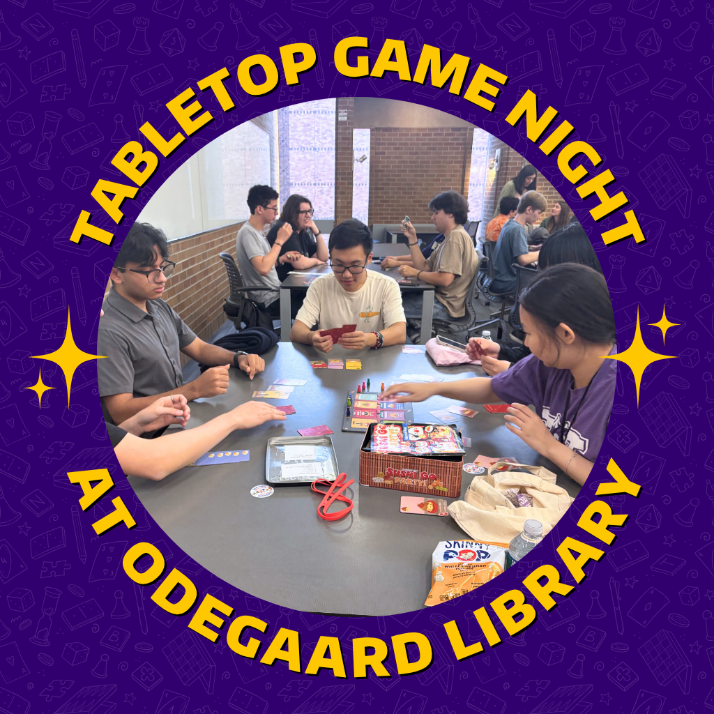 Tabletop Game Night at Odegaard Library